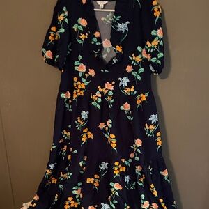 Crown & Ivy Navy Floral Maxi Dress A4